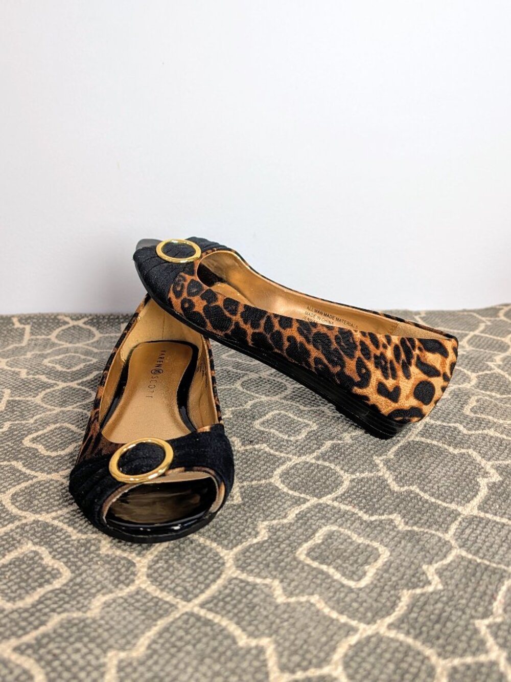 *KAREN SCOTT Animal Print Low Heel Shoes Sz 6.5M